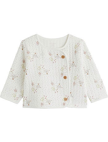 Veste bébé en molleton doucette