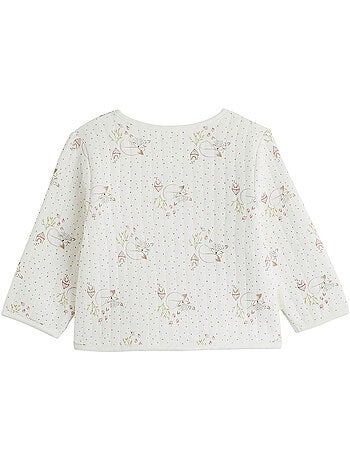 Veste bébé en molleton doucette