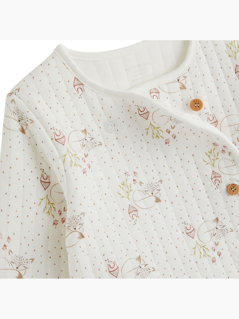 Veste bébé en molleton doucette Ecru - Kiabi