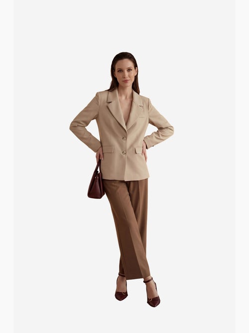 Veste blazer à col châle et boutons my fashion - Kiabi