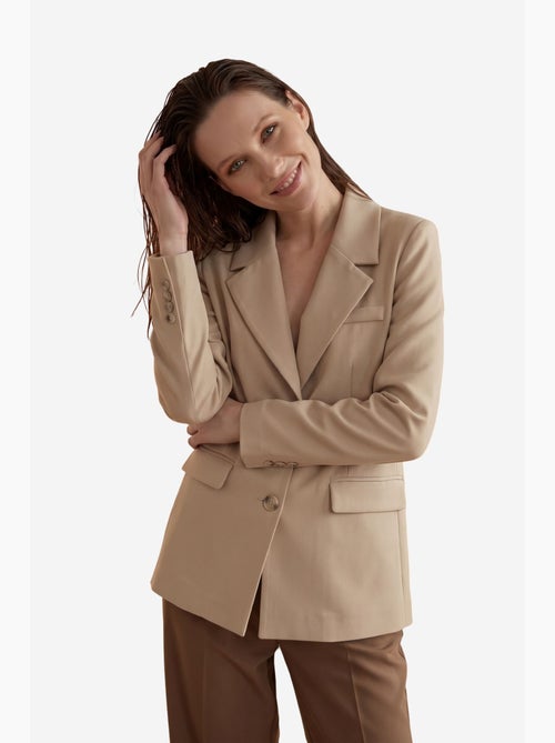 Veste blazer à col châle et boutons my fashion - Kiabi