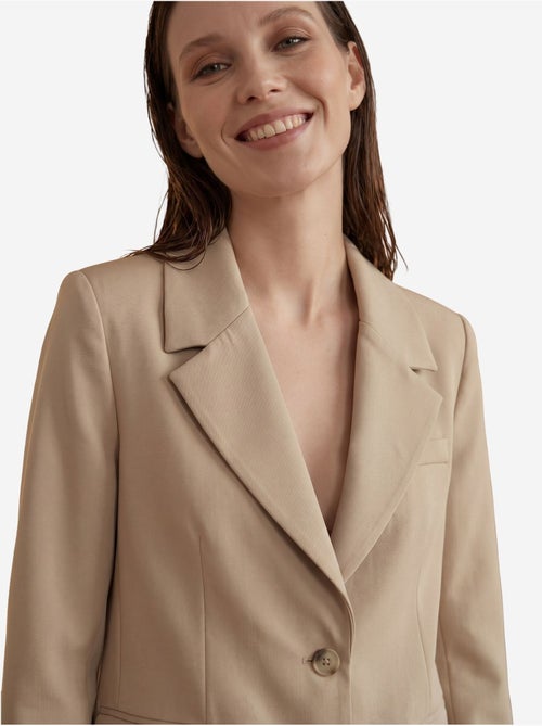 Veste blazer à col châle et boutons my fashion - Kiabi