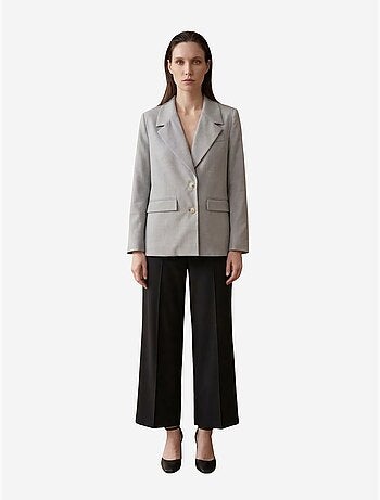 Veste blazer à col châle et boutons my fashion