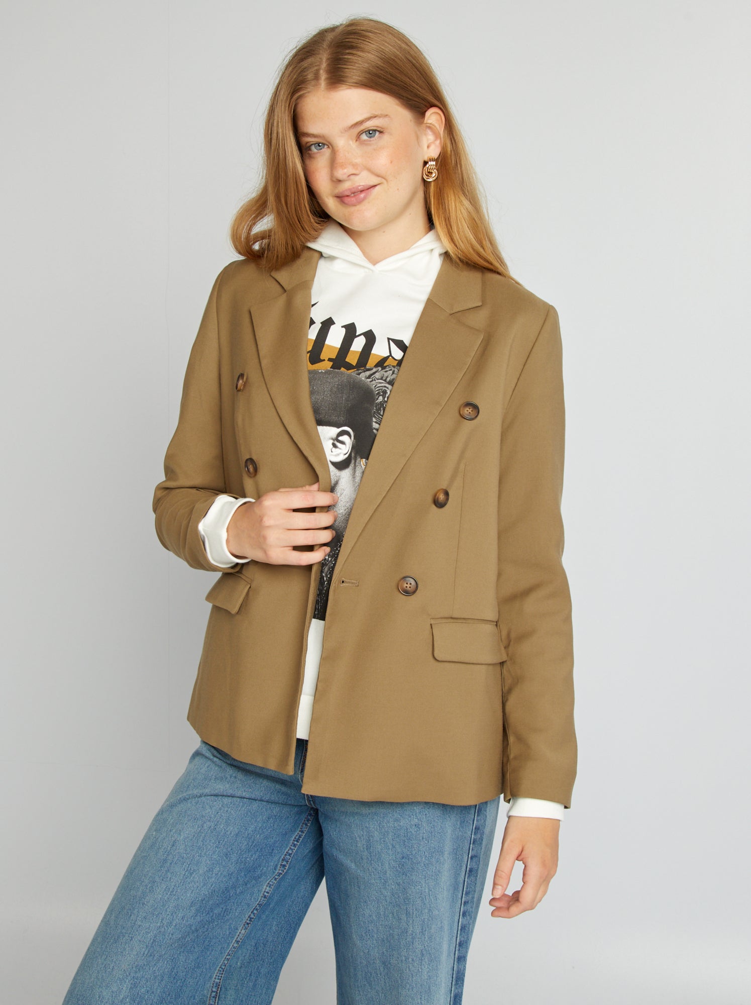 Veste blazer a double boutonnage