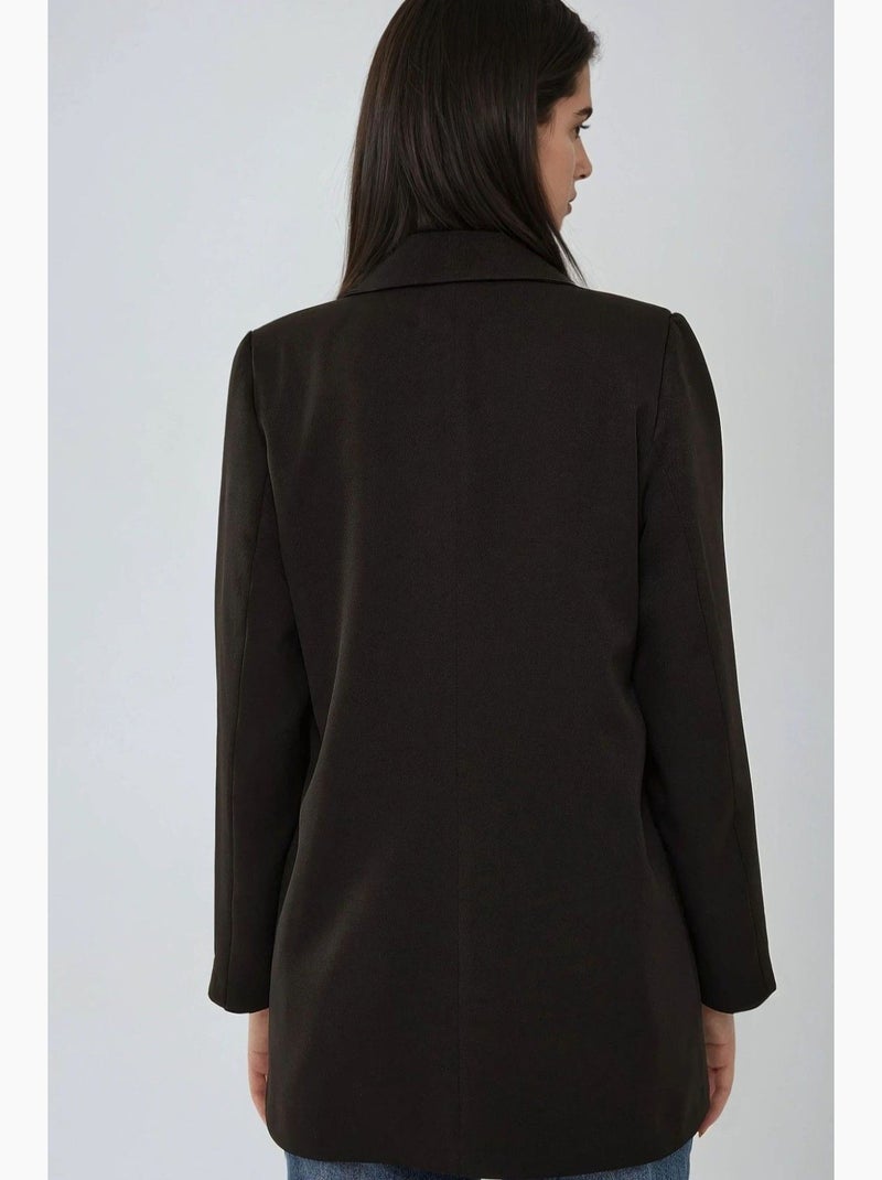 Veste blazer à doublure léopard hiccup Noir - Kiabi