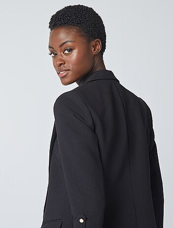 Veste blazer avec manches retroussées