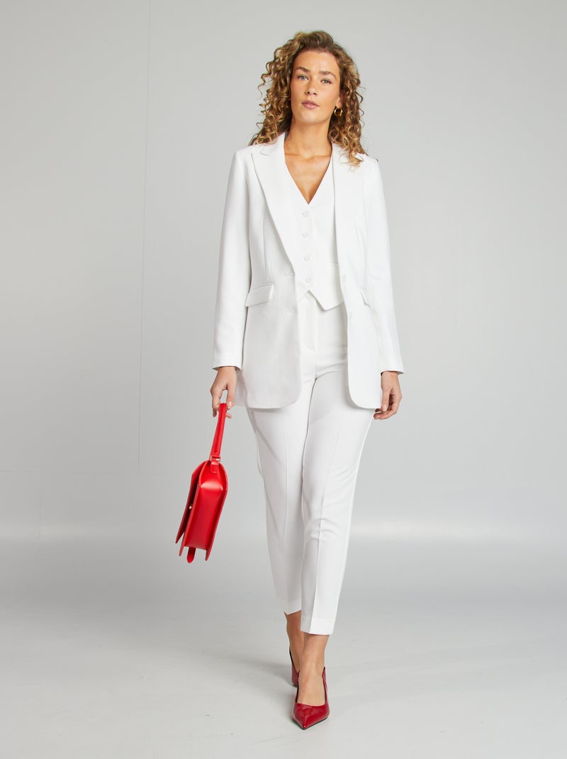 Veste blazer blanc - Kiabi