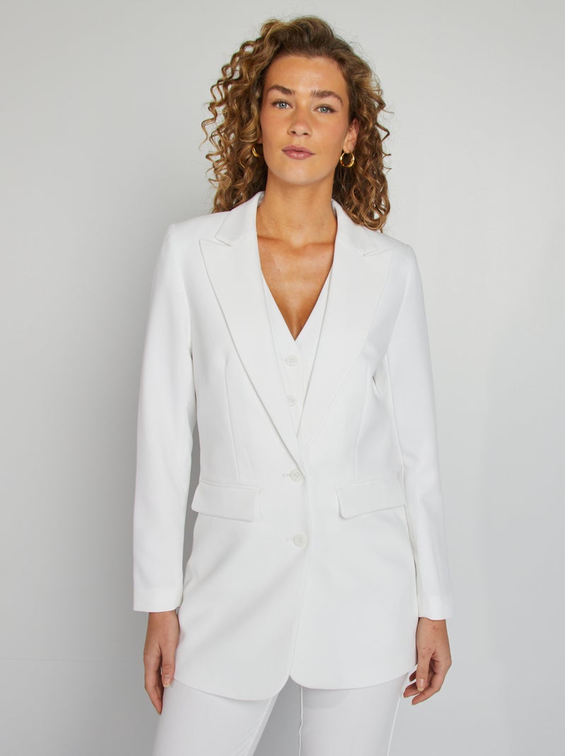 Veste blazer blanc - Kiabi