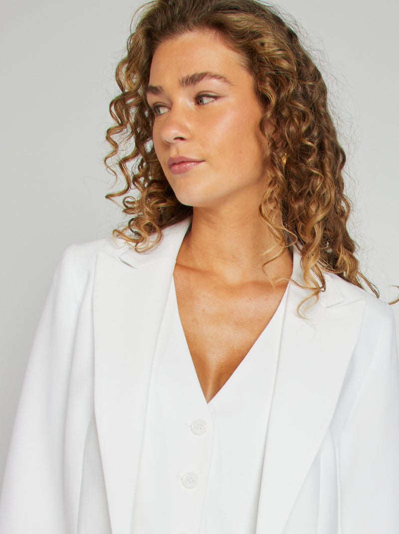 Veste blazer blanc - Kiabi