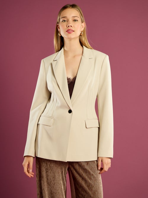 Veste blazer coupe cintrée - Kiabi