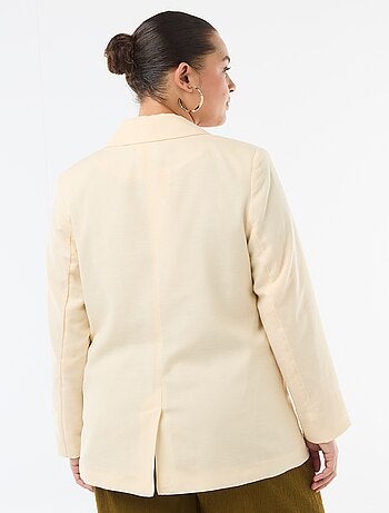 Veste blazer légère coupe longue