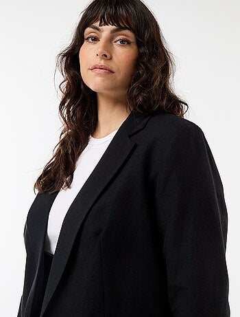 Veste blazer légère coupe longue