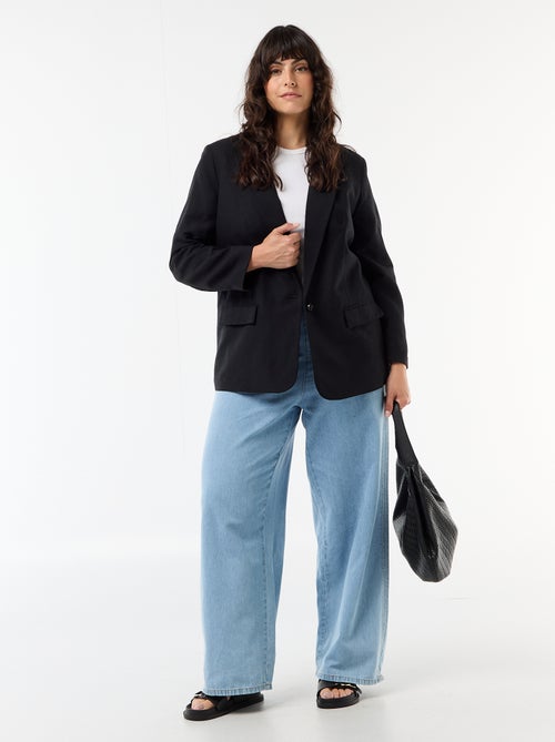 Veste blazer légère coupe longue - Kiabi