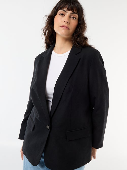 Veste blazer légère coupe longue - Kiabi