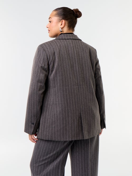 Veste blazer mi-longue avec strass - Kiabi Veste blazer mi-longue avec strass - Kiabi