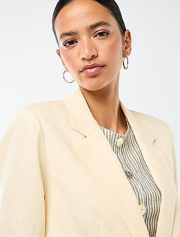 Veste blazer mi-longue