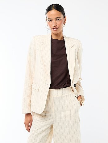 Veste blazer mi-longue