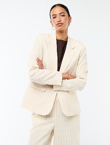 Veste blazer mi-longue