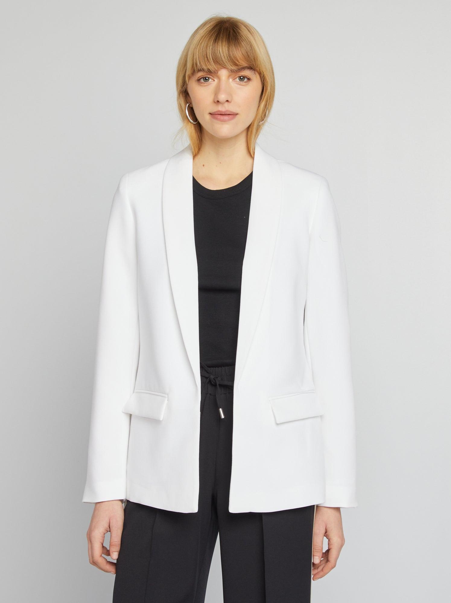 Veste Blazer Mi longue Blanc Femme 29 00 Kiabi Veste Blazer Mi longue Blanc Femme 29 00 Kiabi