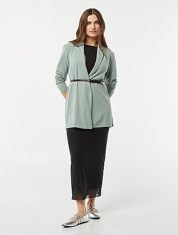 Veste blazer mi-longue fluide 'JDY'