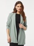 Veste blazer mi-longue fluide 'JDY' Gris - Kiabi