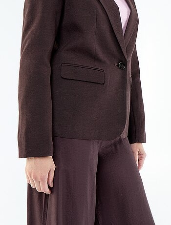 Veste blazer mi-longue
