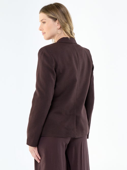 Veste blazer mi-longue - Kiabi