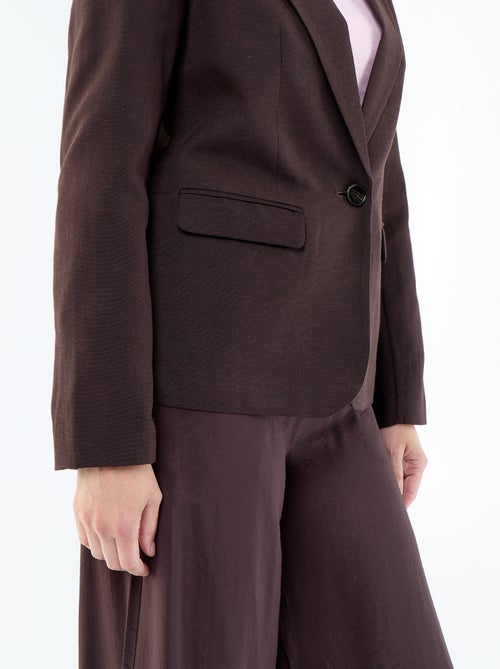 Veste blazer mi-longue - Kiabi