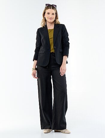 Veste blazer mi-longue