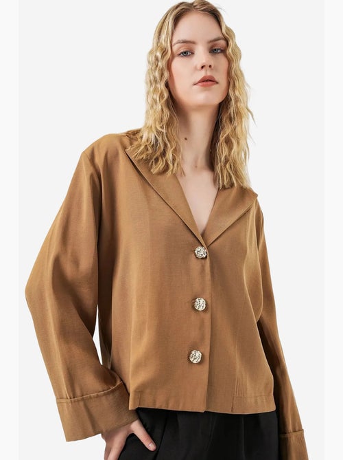 Veste blazer oversize à fermeture boutonnée bdart - Kiabi
