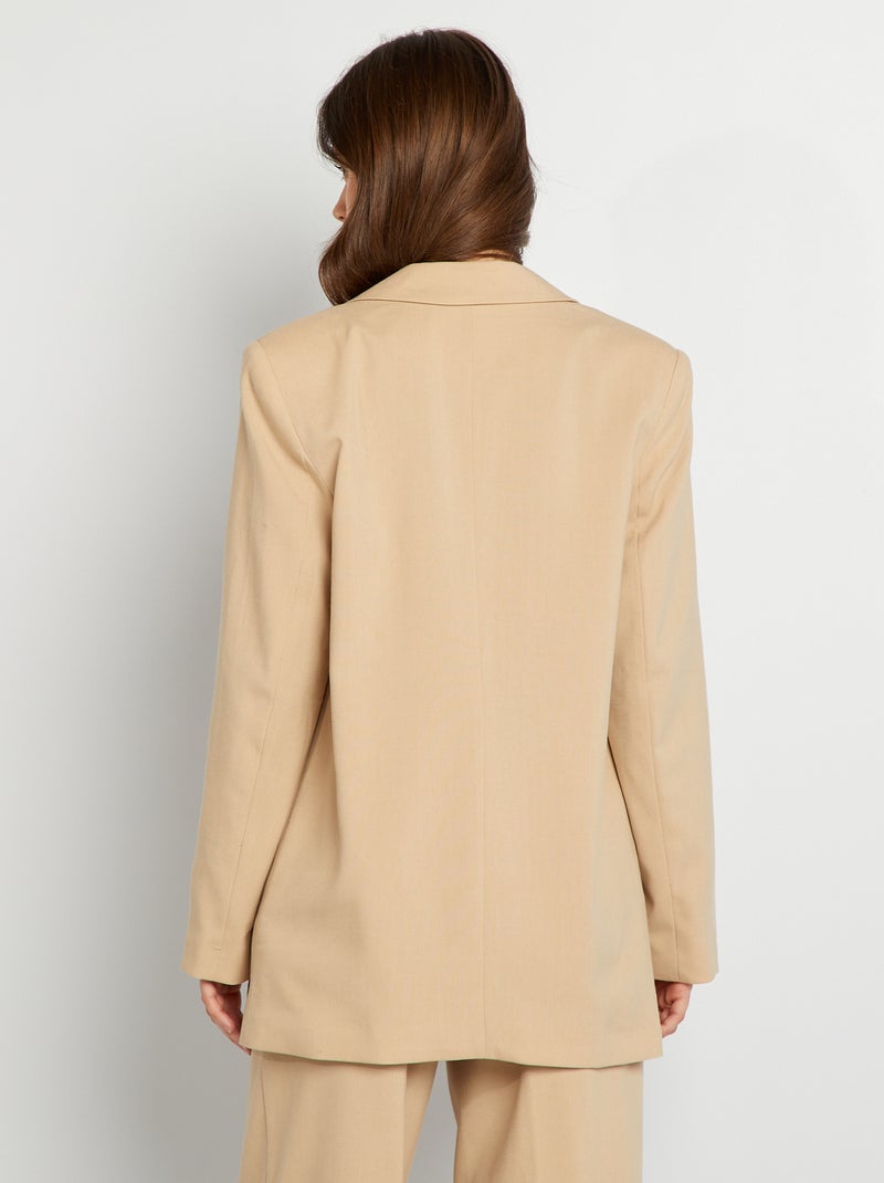 Veste blazer oversize Beige - Kiabi