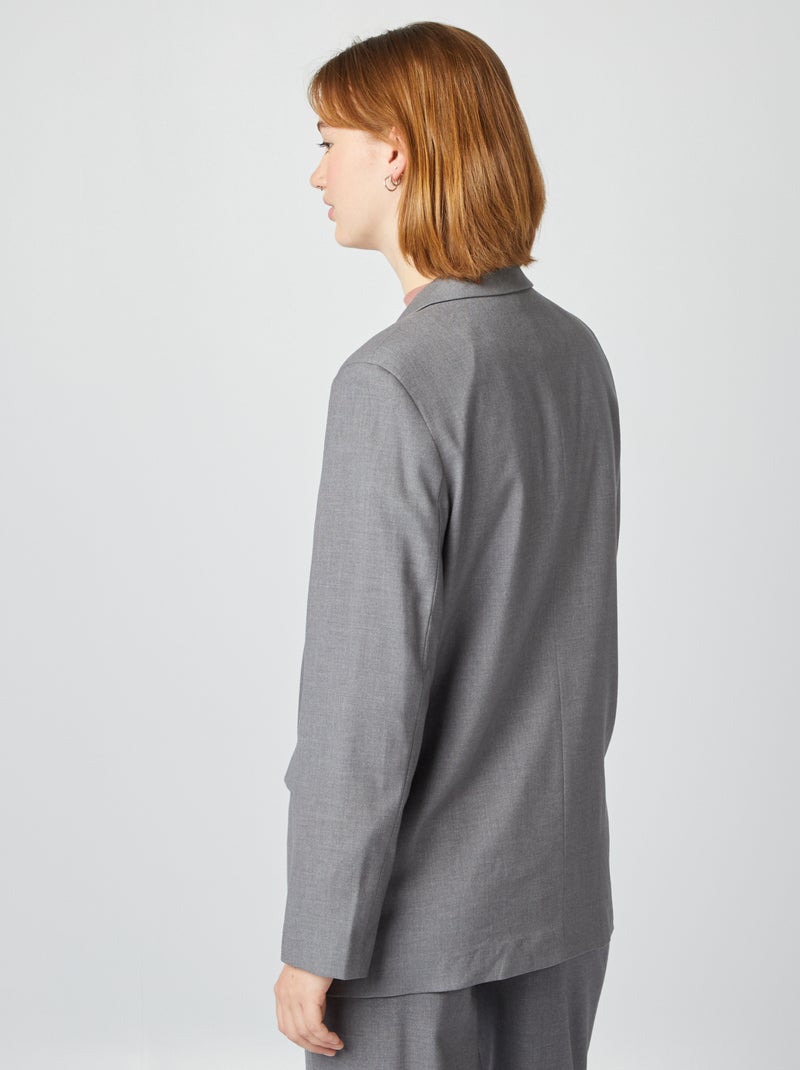 Veste blazer oversize Gris - Kiabi