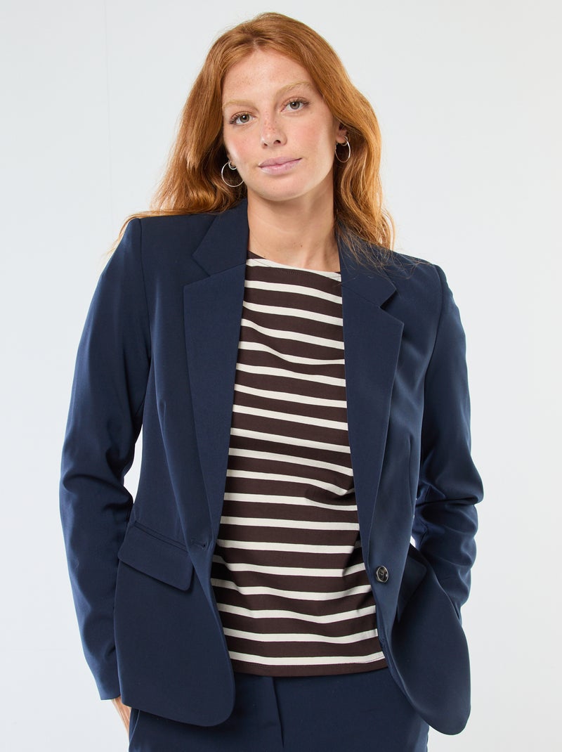 Marine Femme Zara Veste Blazer Femme Costume Bleu Femme Veste