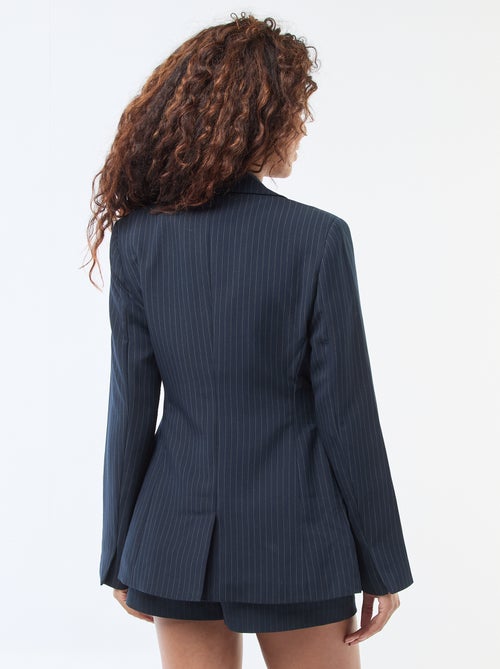 Veste blazer unie à la coupe cintrée - Kiabi