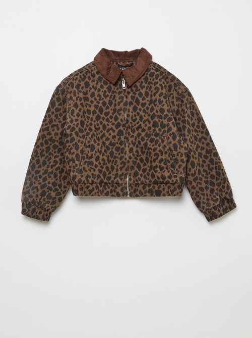 Veste bombée en jean - Kiabi