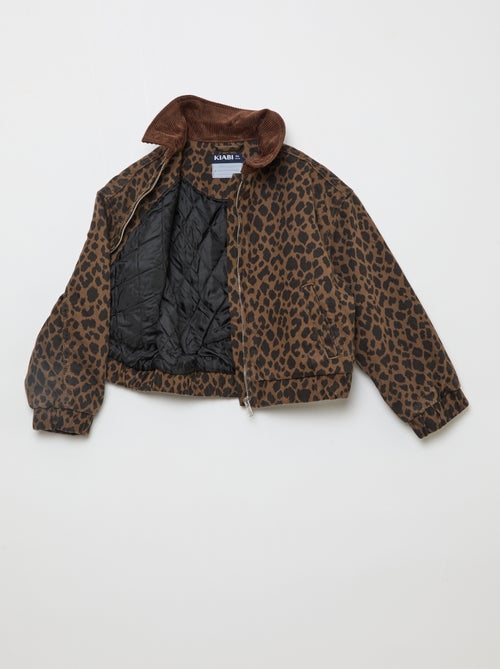 Veste bombée en jean - Kiabi