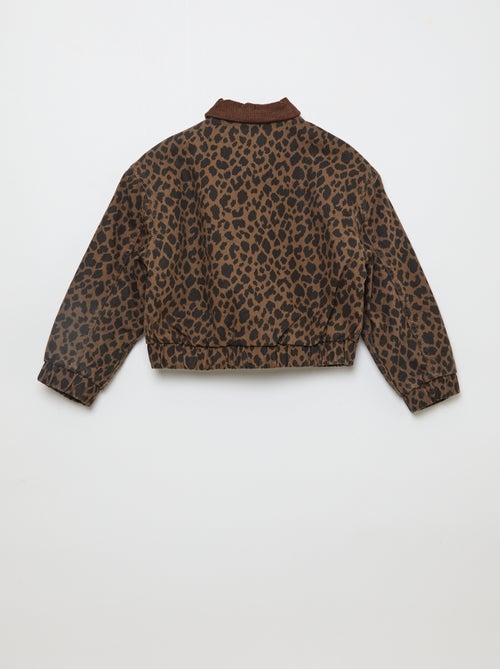 Veste bombée en jean - Kiabi