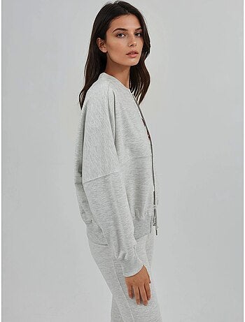 Veste bomber à coupe décontractée avec fermeture éclair et col montant busem