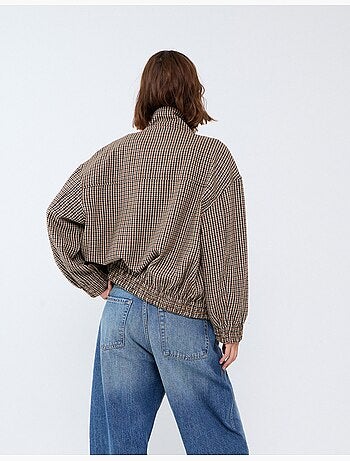 Veste bomber check, mo fashion