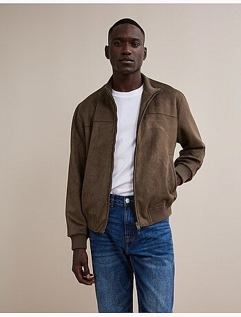 Veste bomber effet suède, mo fashion