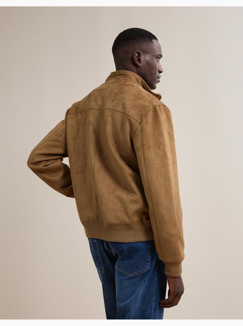 Veste bomber effet suède, mo fashion - Kiabi Veste bomber effet suède, mo fashion - Kiabi