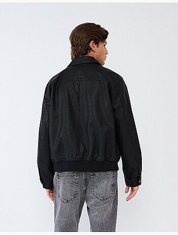 Veste bomber en cuir, mo fashion