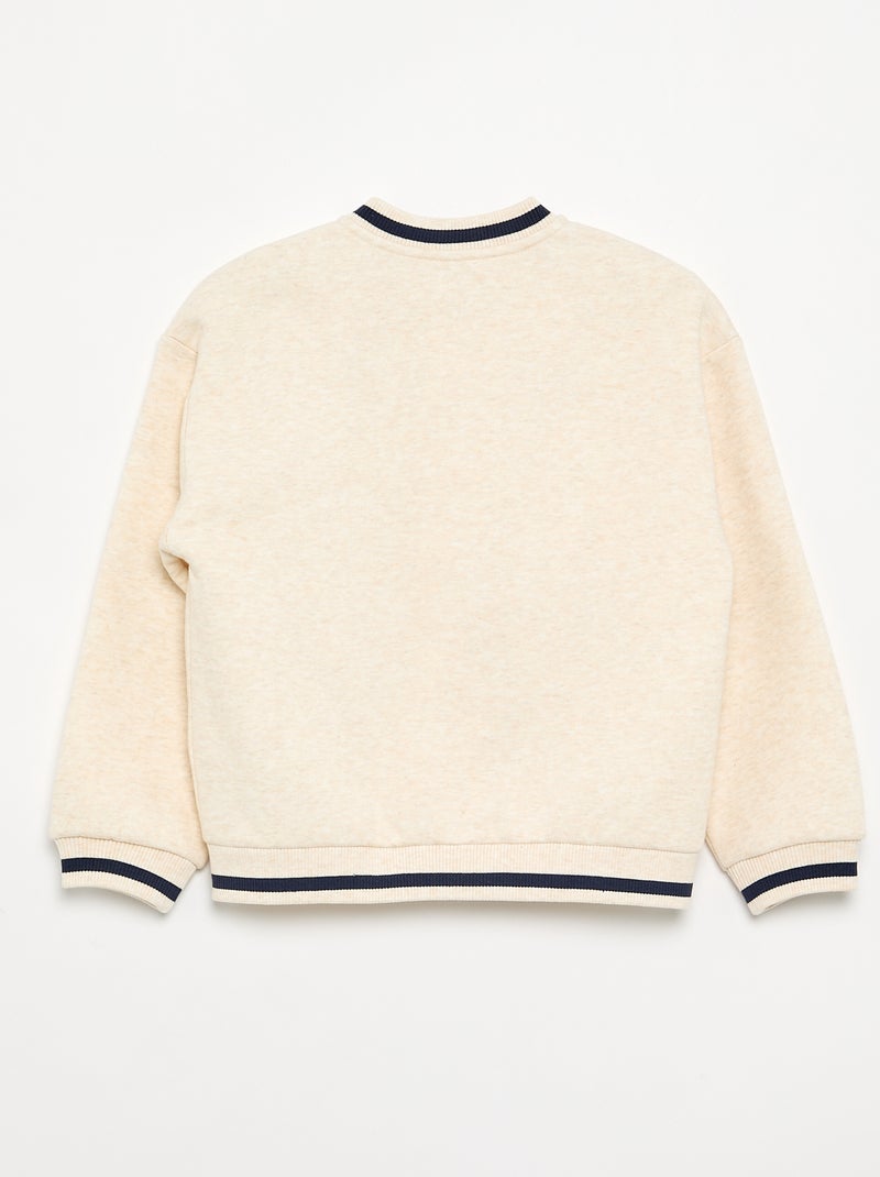 Veste bomber en polaire Beige - Kiabi