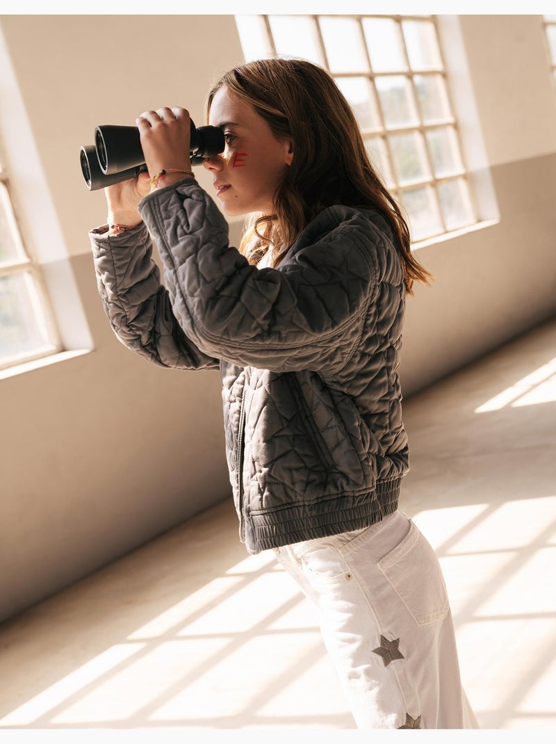 Veste bomber, mo fashion Gris - Kiabi