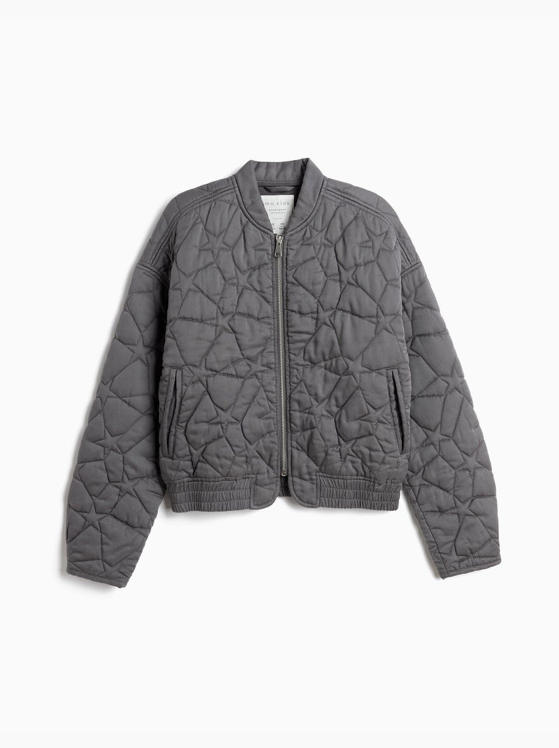 Veste bomber, mo fashion Gris - Kiabi