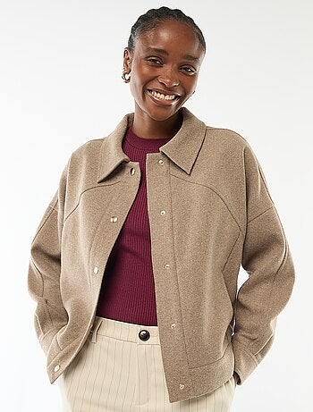 Veste chaude effet lainage