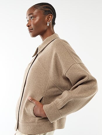 Veste chaude effet lainage