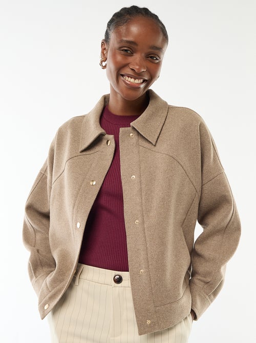 Veste chaude effet lainage - Kiabi