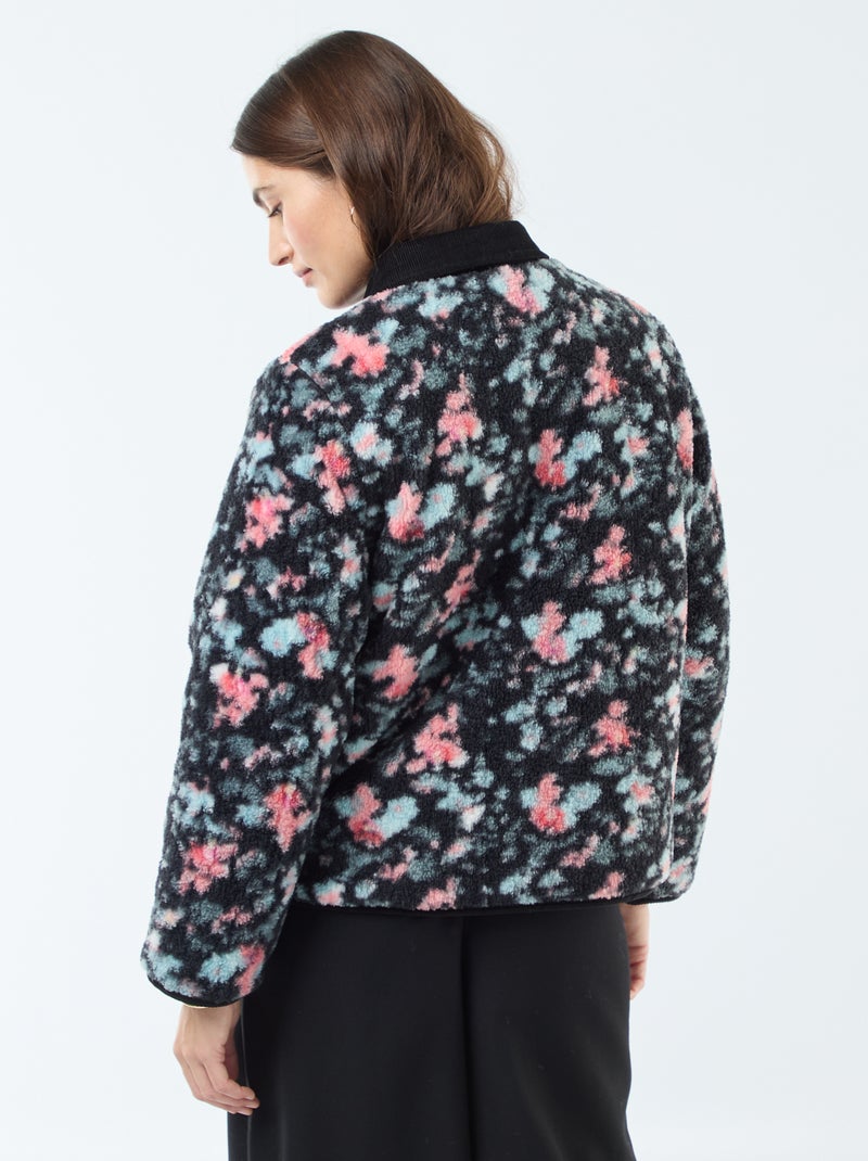 Veste chaude réversible Kaki - Kiabi