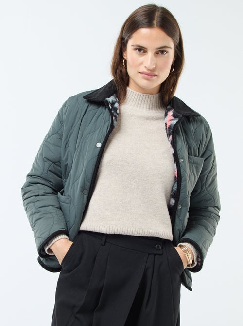 Veste chaude réversible - Kiabi